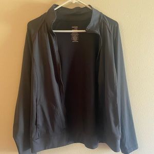 Fitted, dry fit, zip up jacket